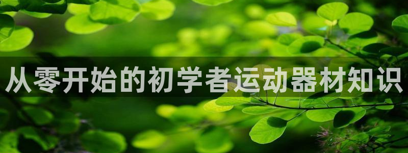 fb体育平台注册流程图：从零开始的初学者运动器材知识